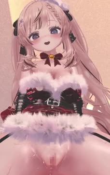 Manuka-chan in Santa costume gives you an erotic Christmas present