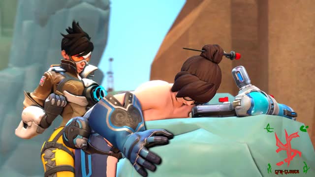 Mei and tracer fuck during match