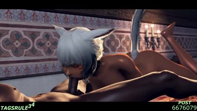 Miqo’te hentai 3d compilation #2