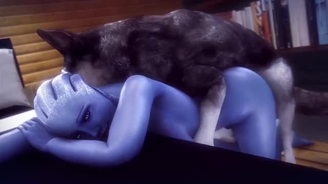 RUS SUB Liara and dog
