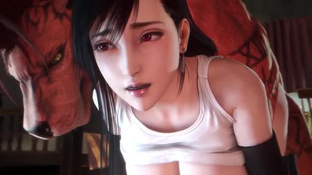 RUS SUB Tifa and dog