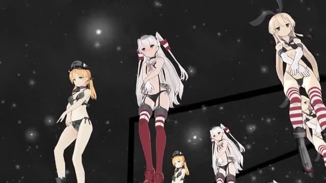 Shimakaze, Amatsukaze & Prinz – Echo [MMD R15] Graveeel