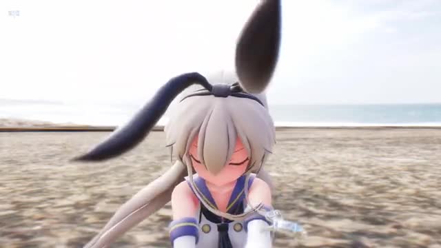 Shimakaze – Deep Blue Town [MMD R15] Iwayen
