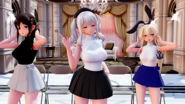Shimakaze & Fleet Girls – I Go Crazy Because of You [MMD R15] Panman