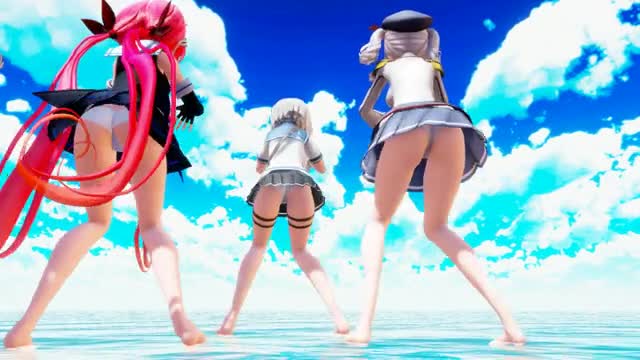 Shimakaze & Fleet Girls – Not Shy [MMD R15] Panman