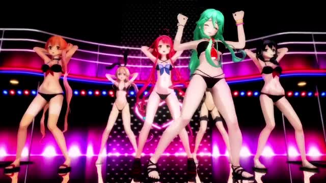Shimakaze & Fleet Girls – Rabbit Hole [MMD R15] Kuroame Kai