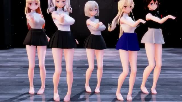 Shimakaze & Fleet Girls – Wiggle Wiggle [MMD R15] Panman