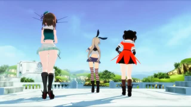 Shimakaze, Maya & Naka – BREEZE [MMD R18] Yokeke