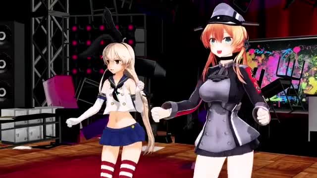 Shimakaze & Prinz – On Stage [MMD R18] MMDYaro