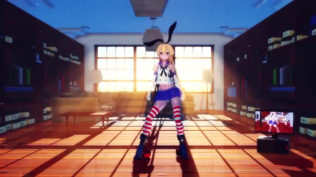 Shimakaze – Whiplash (ver. 2) [MMD R15] Hamselvish