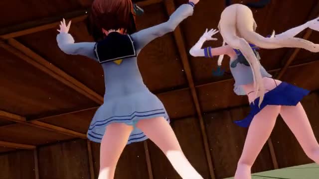 Shimakaze & Yukikaze – Love and Joy [MMD R15] Panman