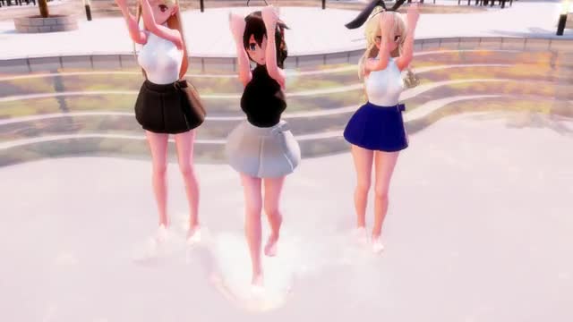 Shimakaze, Yuudachi & Shigure – Girls Generation [MMD R15] Panman