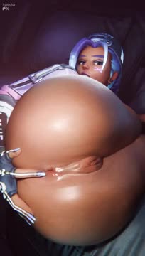Sombra fingering her asshole…