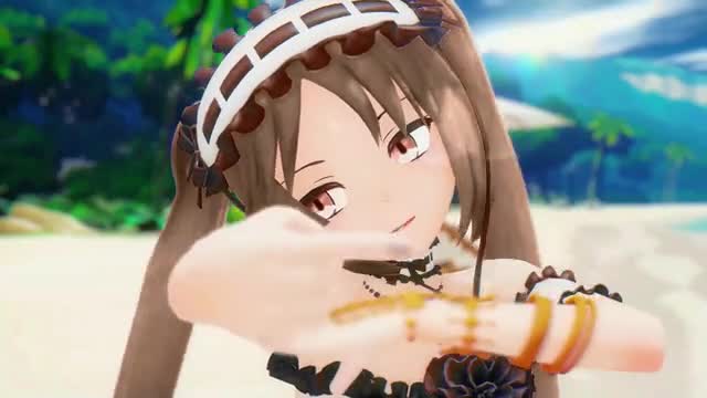 Stheno Undress Dance Hentai Fate Grand Order Beach POP IN 2 Song Small Tits MMD 3D