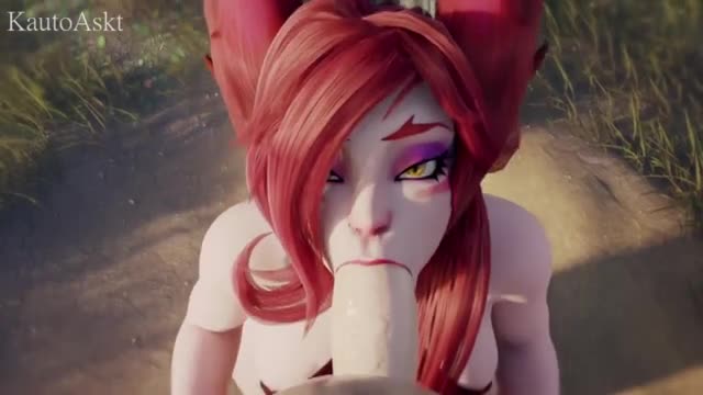 Xayah Blowjob~! [KautoAskt]