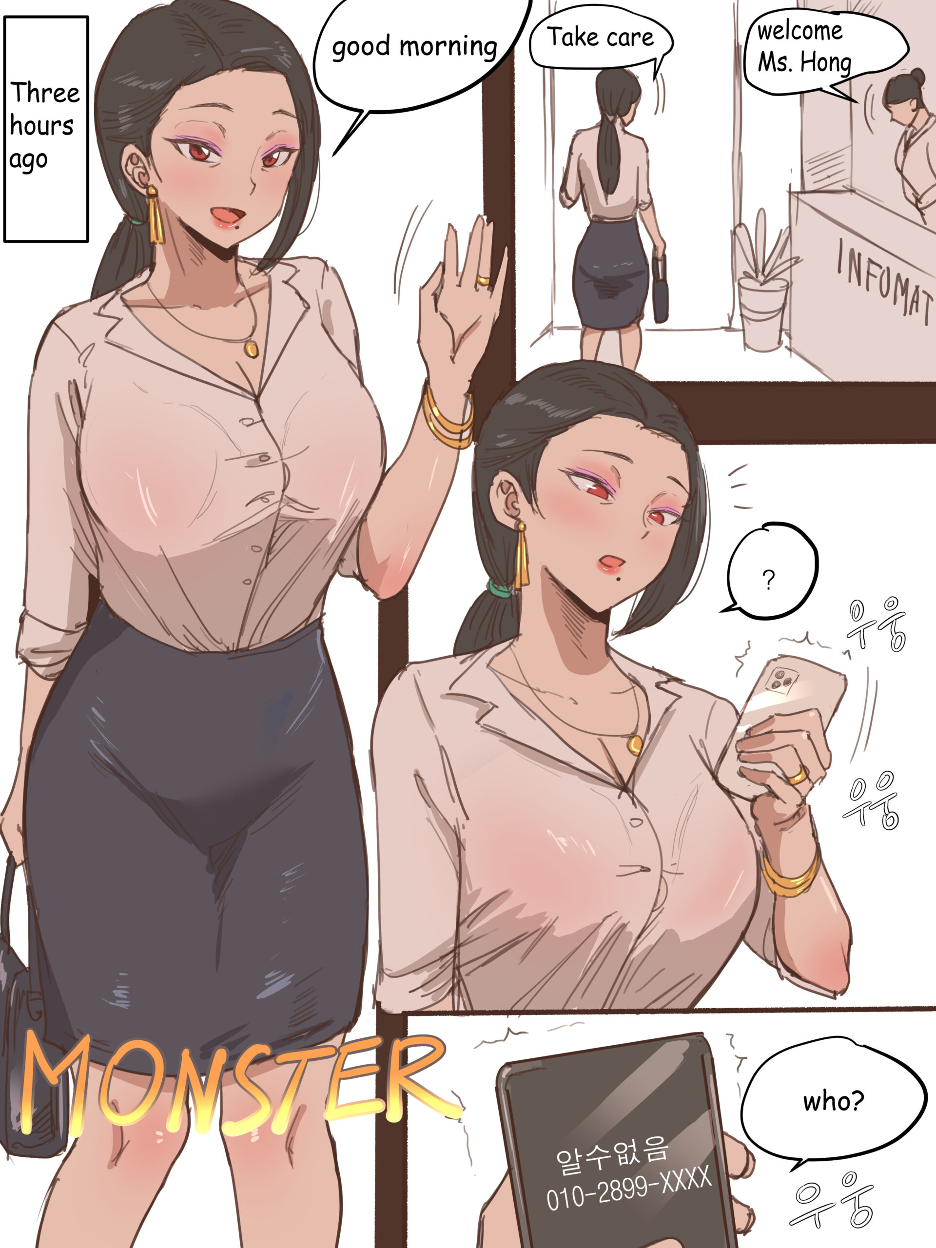 Horny milf cheating with son bullying hentai