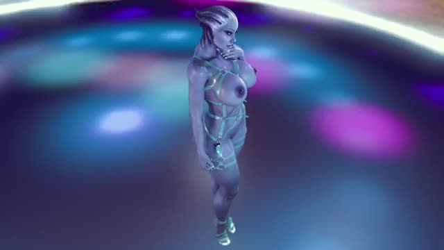 Curvy Liara T’Soni solo naked dance and tease you for melding