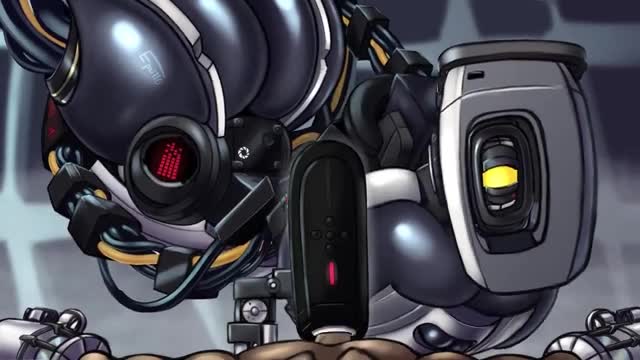 GLaDOS masturbating a human