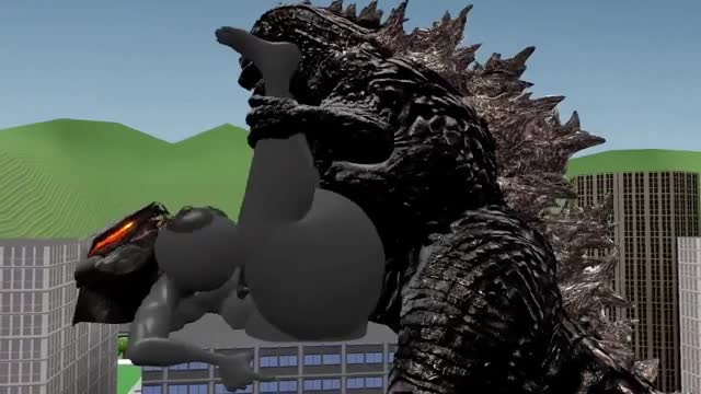 Godzilla cheating on Mothra with a thick female Muto