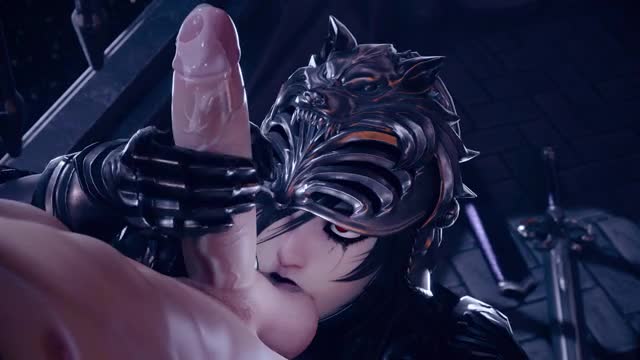 Hilde Handjob + Ballsucking [bouquetman] [Goth] [4K] [NO WM]