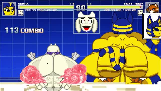 Hyper Futa Ankha and Toriel cum for 9 minutes straight