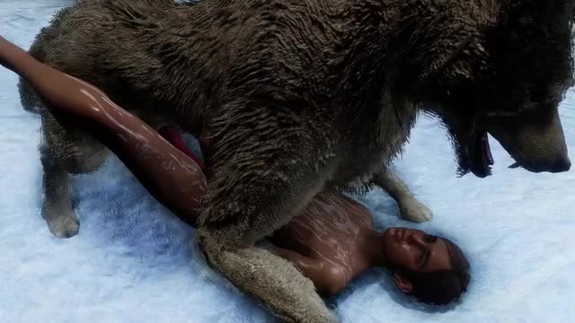 Ice Wolf Mating With Ellie
