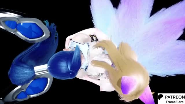 KDA Ahri x KDA Kaisa League of Legends Hentai Animation high quality