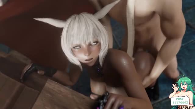 Miqo’te hentai 3d compilation #4