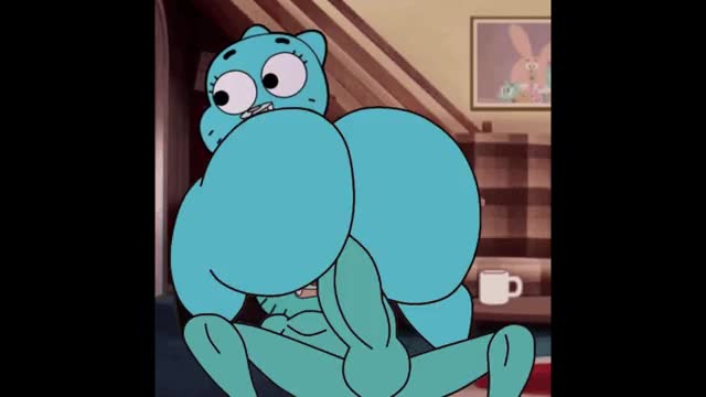 Nicole Watterson is Riding Gumball