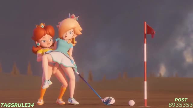 Princess Peach, Rosalina & Daisy hentai 3d compilation #3