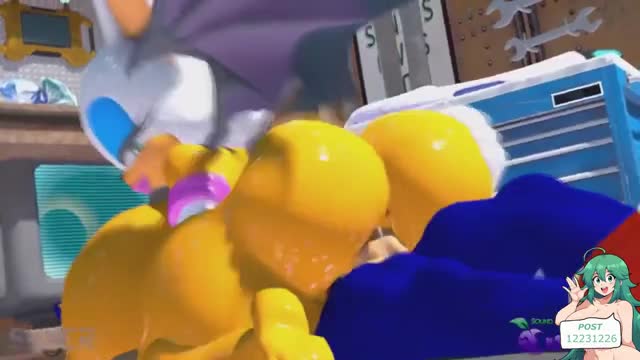 Rouge The Bat SONIC hentai 3d compilation #5