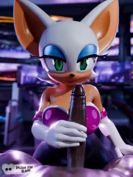 Rouge gives an enticing handjob
