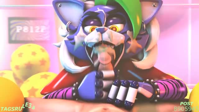 Roxanne Wolf (FNAF) hentai 3d compilation #3