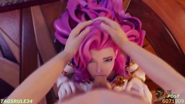 Seraphine (LOL) hentai 3d compilation #1