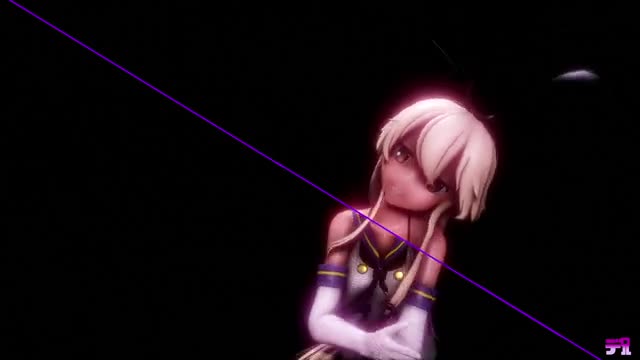 Shimakaze – Deep Blue Town (B ver.) [MMD R15] Delor