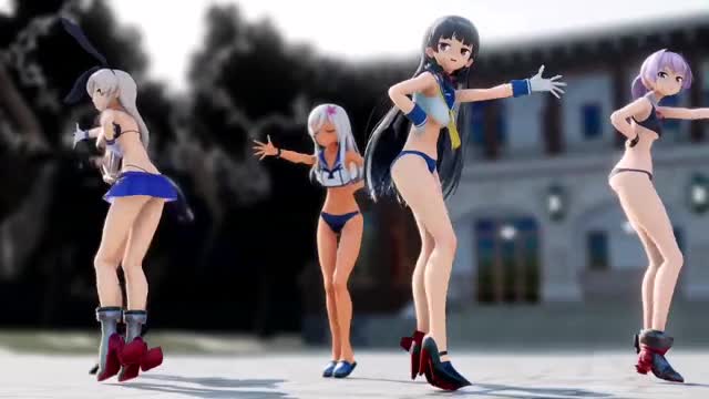 Shimakaze & Fleet Girls – Kimagure Mercy [MMD R15] HolyPanchiraKingdom