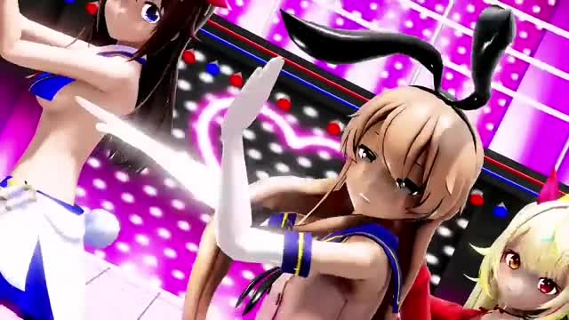 Shimakaze & Girls – Gokuraku Joudo [MMD R15] RubyMMD