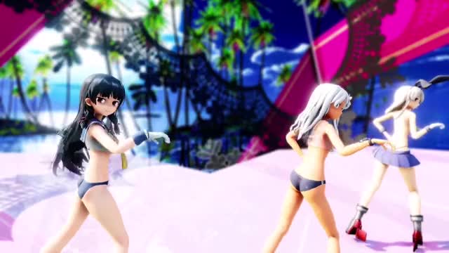 Shimakaze, Isokaze & Ro500 – Chocolate Disco [MMD R15] HolyPanchiraKingdom