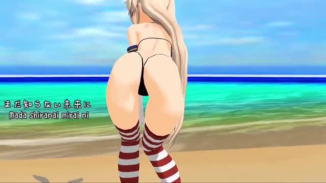 Shimakaze – Kiss Me More (JP ver.) [MMD R18] Oppai Mania