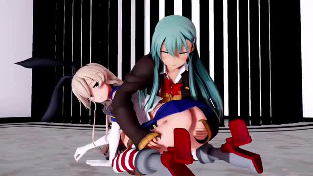 Shimakaze is caught by Suzuya [R18] SnowVR
