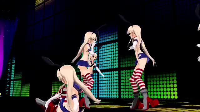 Shimakaze x5 – Carry Me Off [MMD R18] RubyMMD