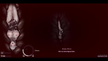 Sinisistar 2 – Lilia gets digested by Giant leech