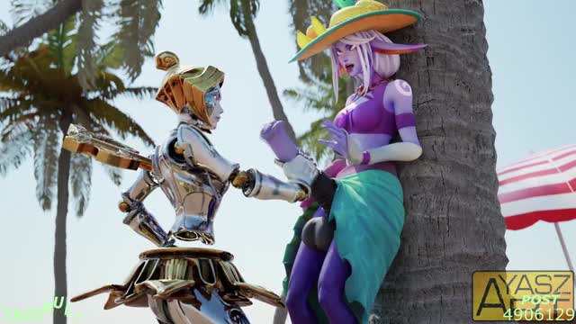 Soraka (LOL) hentai 3d compilation #1