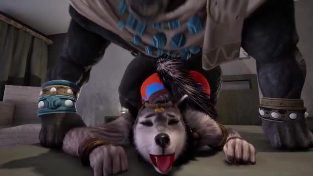 Two wolves one rino playdate (Gay/Bisexual)