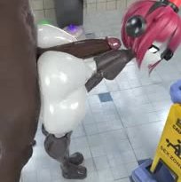 Mini-chan Bathroom Assjob [HardFrame][HD][60FPS]