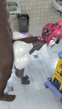 Mini-chan Bathroom Assjob [HardFrame][HD][60FPS]