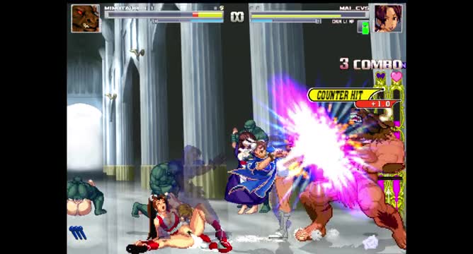Minotaur vs chun li and mai