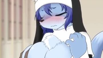 Nun wolf boob job