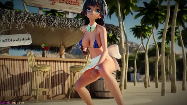 Peachy Beach Pt 2,Hibiki Wolf Maid serves the menu!