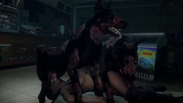(Remake)-Claire Redfield X Z-Dogs (Black Shirt)-[DarktronickSFM]